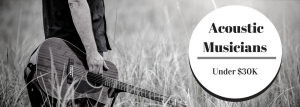 Acoustic Musicians under $30K
