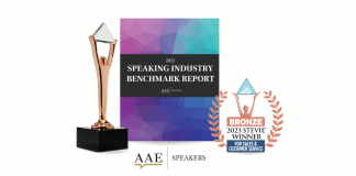 All American Entertainment (AAE) Speakers Bureau is pleased to announce that the Company was recently named a Bronze Winner as part of the 17th annual Stevie Awards for Sales & Customer Service.