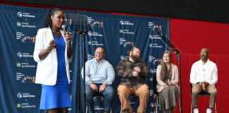 WNBA Champion & 4x Olympic Gold Medalist Lisa Leslie speaks at an event