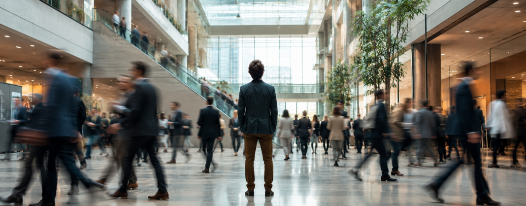 AI keynote speakers addressing workforce anxiety at a corporate event