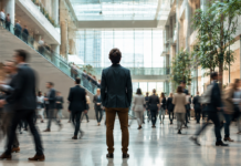 What 2026 Data on AI Workplace Anxiety Means for Your Events AI keynote speakers addressing workforce anxiety at a corporate event