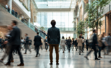 What 2026 Data on AI Workplace Anxiety Means for Your Events AI keynote speakers addressing workforce anxiety at a corporate event